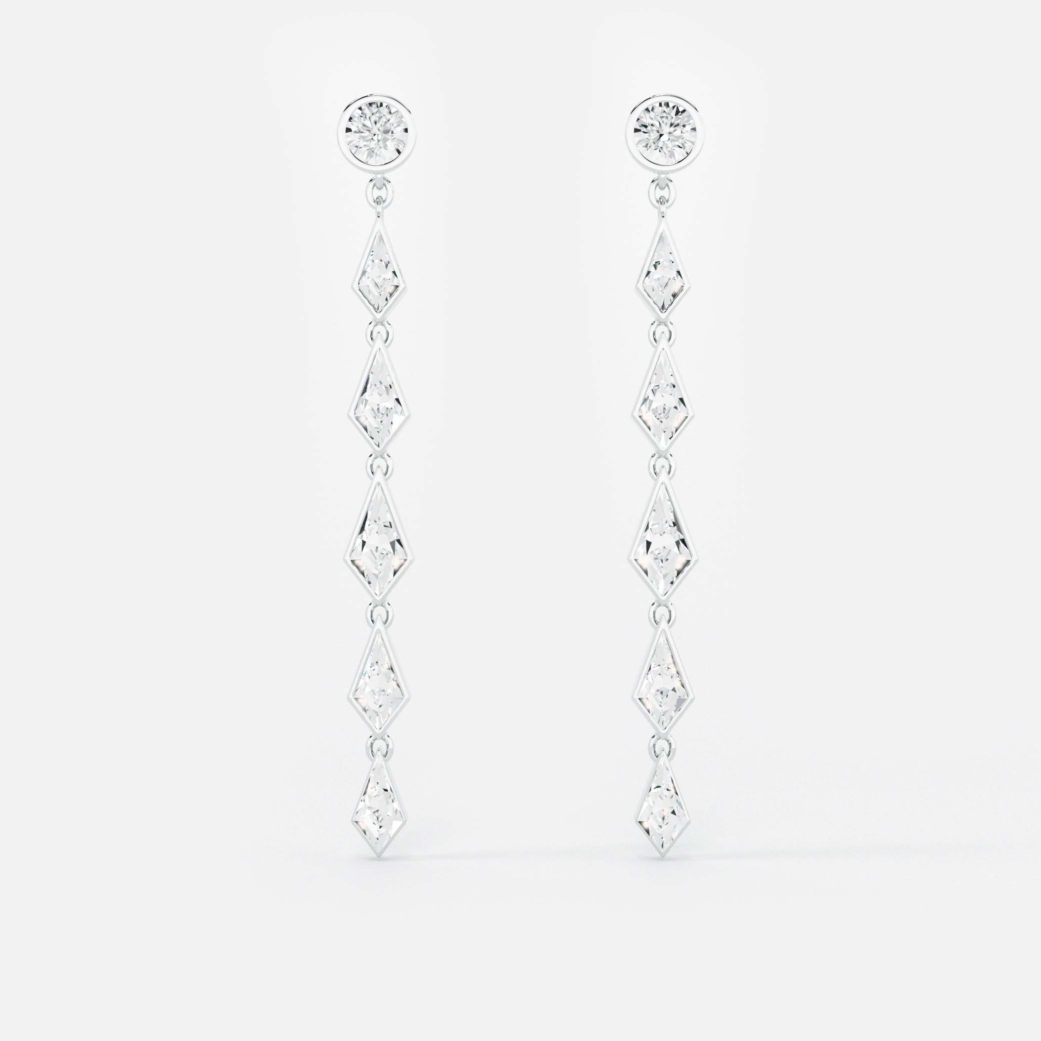 Ascending Kite Diamond Drop - Round Base