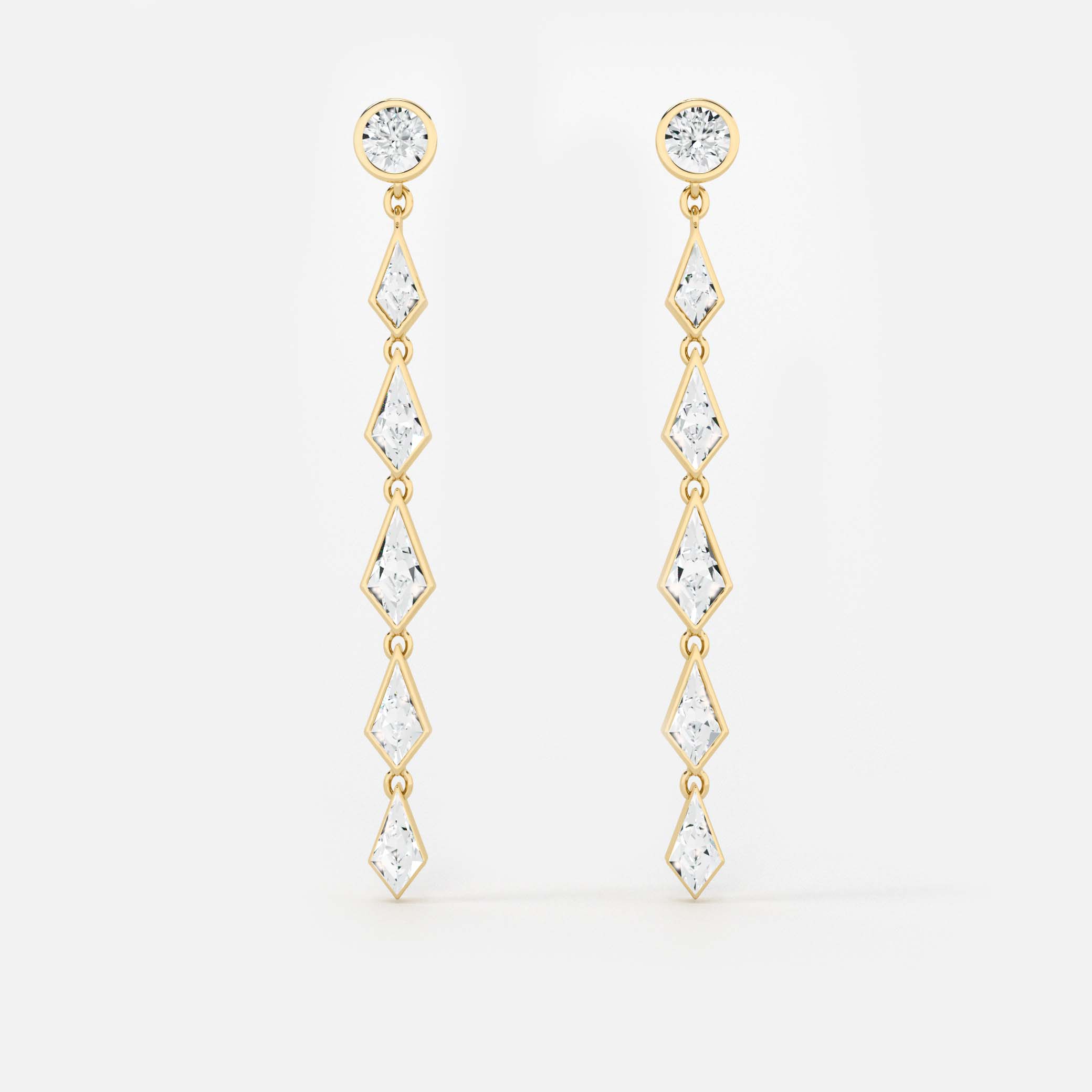 Ascending Kite Diamond Drop - Round Base