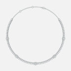 Baguette Diamond Choker Necklace JAUR