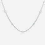 Baguette Diamond Choker Necklace JAUR