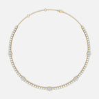 Baguette Diamond Choker Necklace JAUR