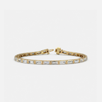 Baguette Diamond Bezel Tennis Bracelet JAUR