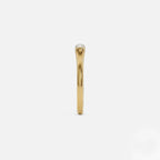 Lab Grown Diamond The Bar Ring in Yellow Gold – View 4 | JAUR