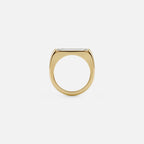 Lab Grown Diamond The Bar Ring in Yellow Gold – View 5 | JAUR