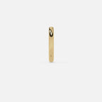 Lab Grown Diamond Base Hoop Earrings– 1.8mm in Yellow Gold – Front View | JAUR