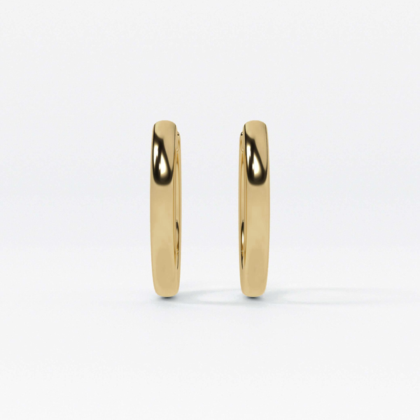 14K Gold Hoop Earrings 1.8mm – Everyday Fine Gold Hoops – JAUR