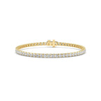 Lab Grown Diamond Classic Round Diamond Tennis Bracelet – Front View | JAUR