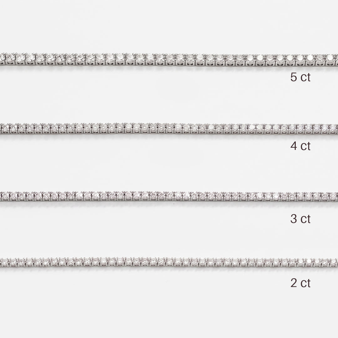 Classic Round Diamond Tennis Necklace JAUR