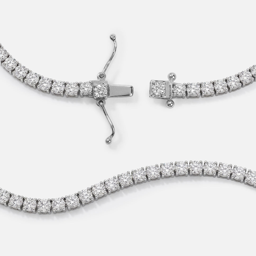 Classic Round Diamond Tennis Necklace JAUR