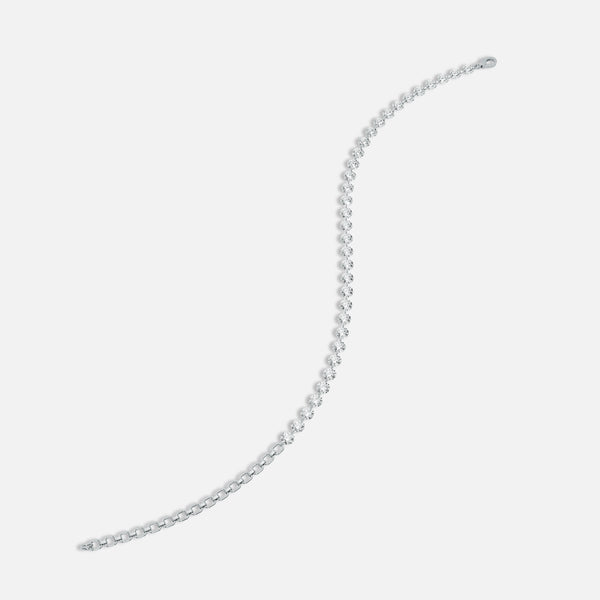 DAWN - Pierced Diamond Tennis Bracelet