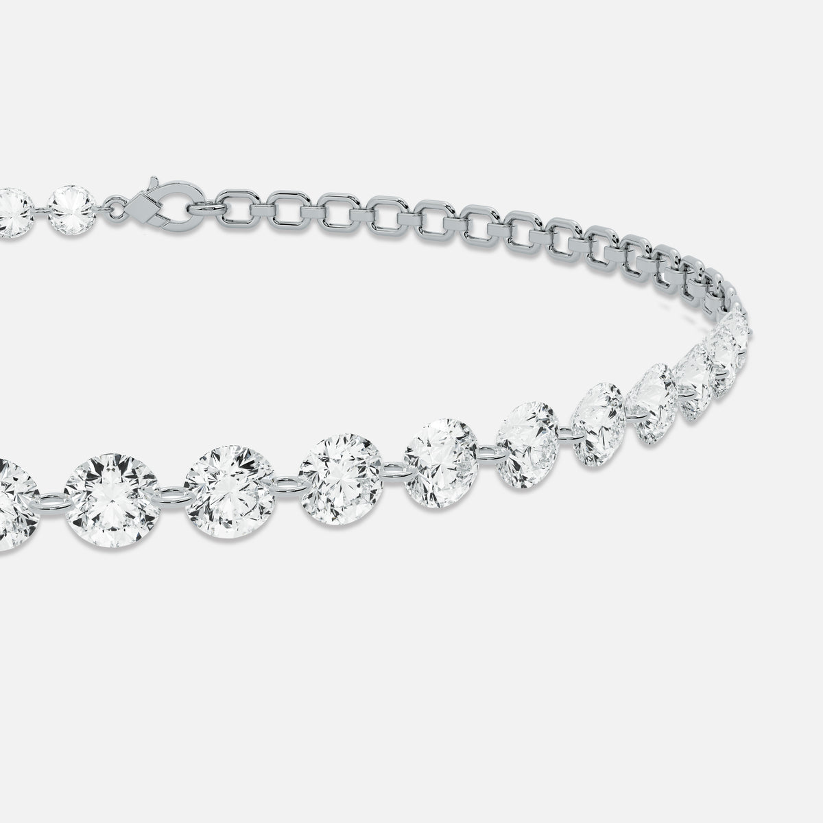 DAWN - Pierced Diamond Tennis Bracelet