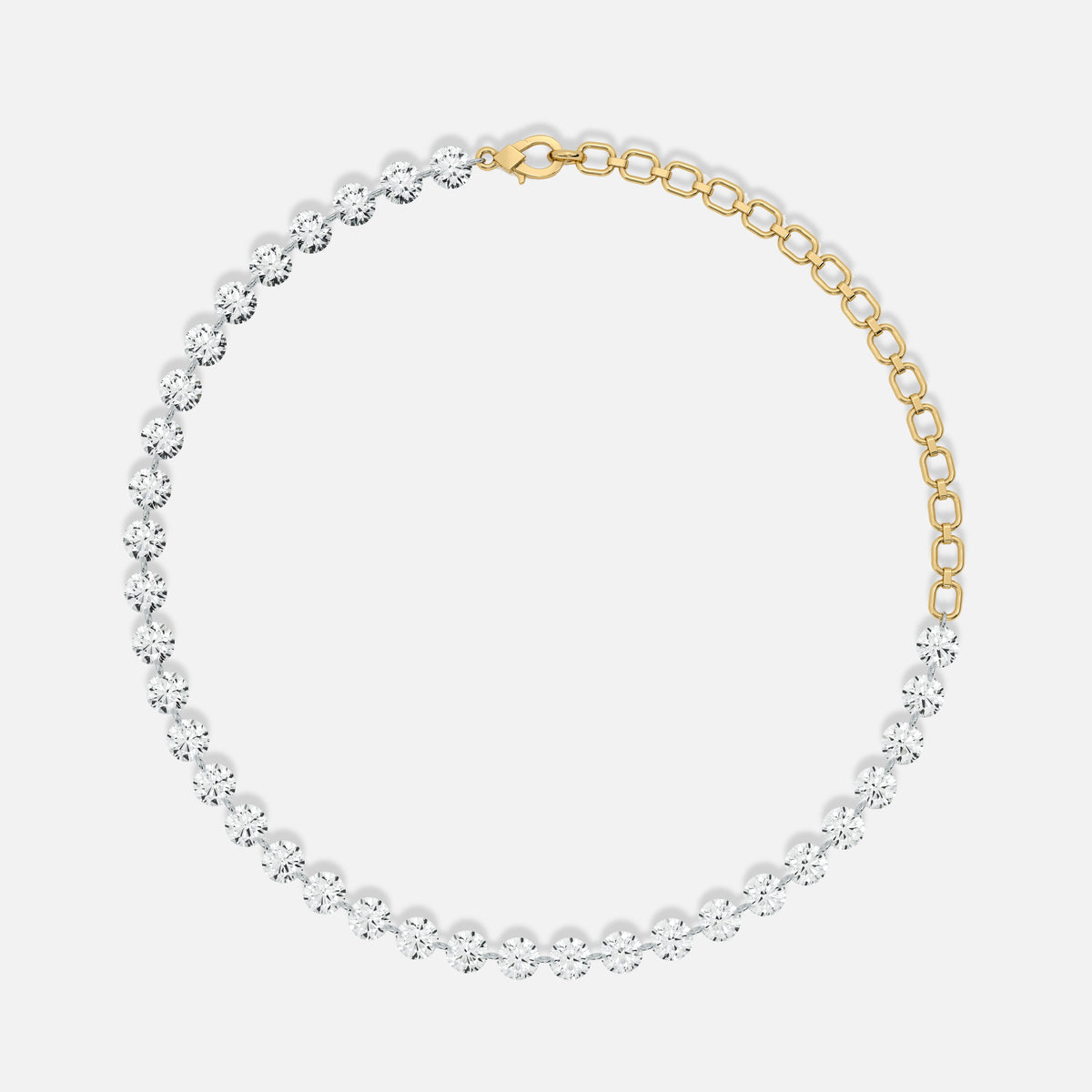 DAWN - Pierced Diamond Tennis Bracelet