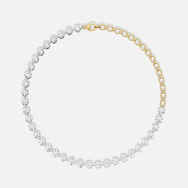DAWN - Pierced Diamond Tennis Bracelet