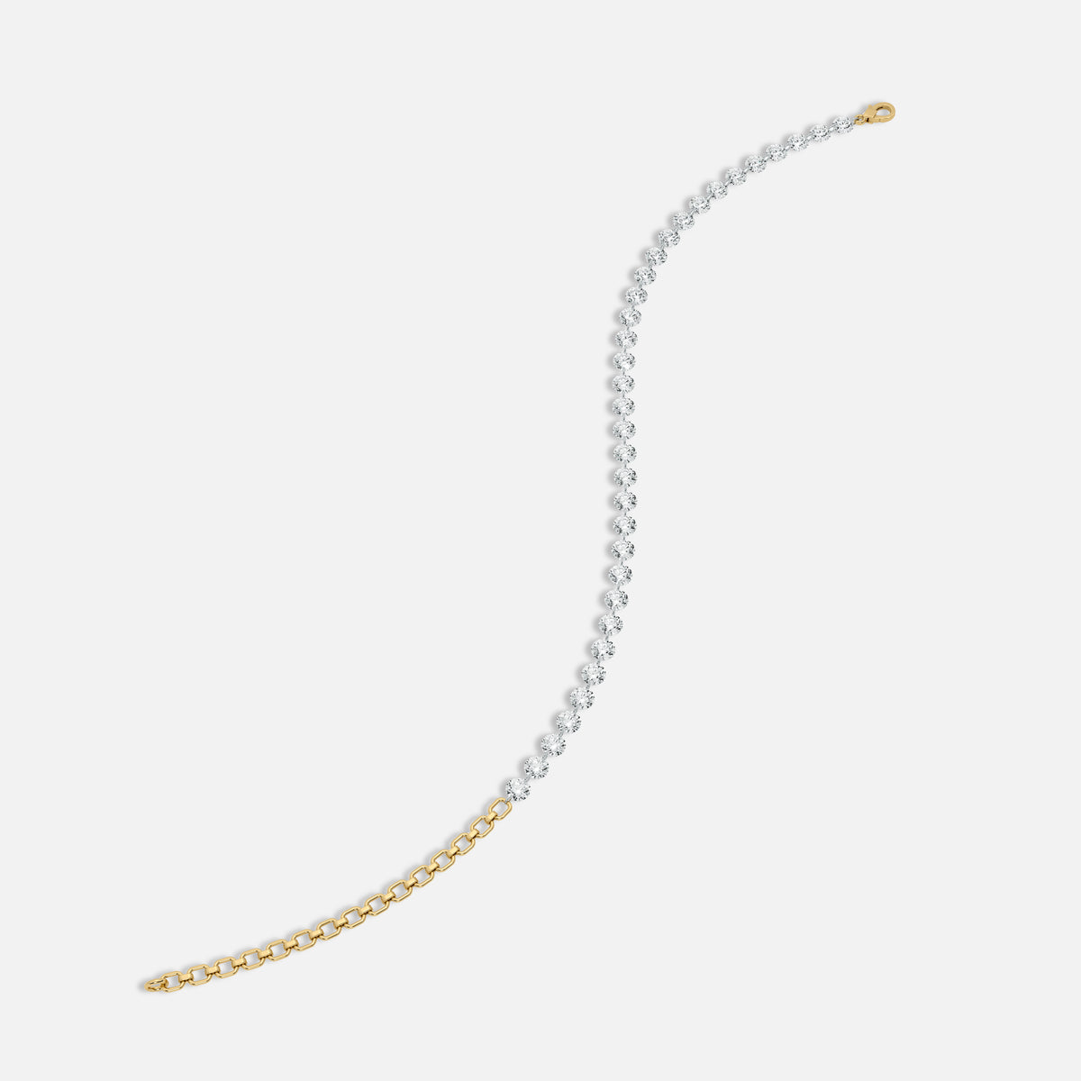 DAWN - Pierced Diamond Tennis Bracelet