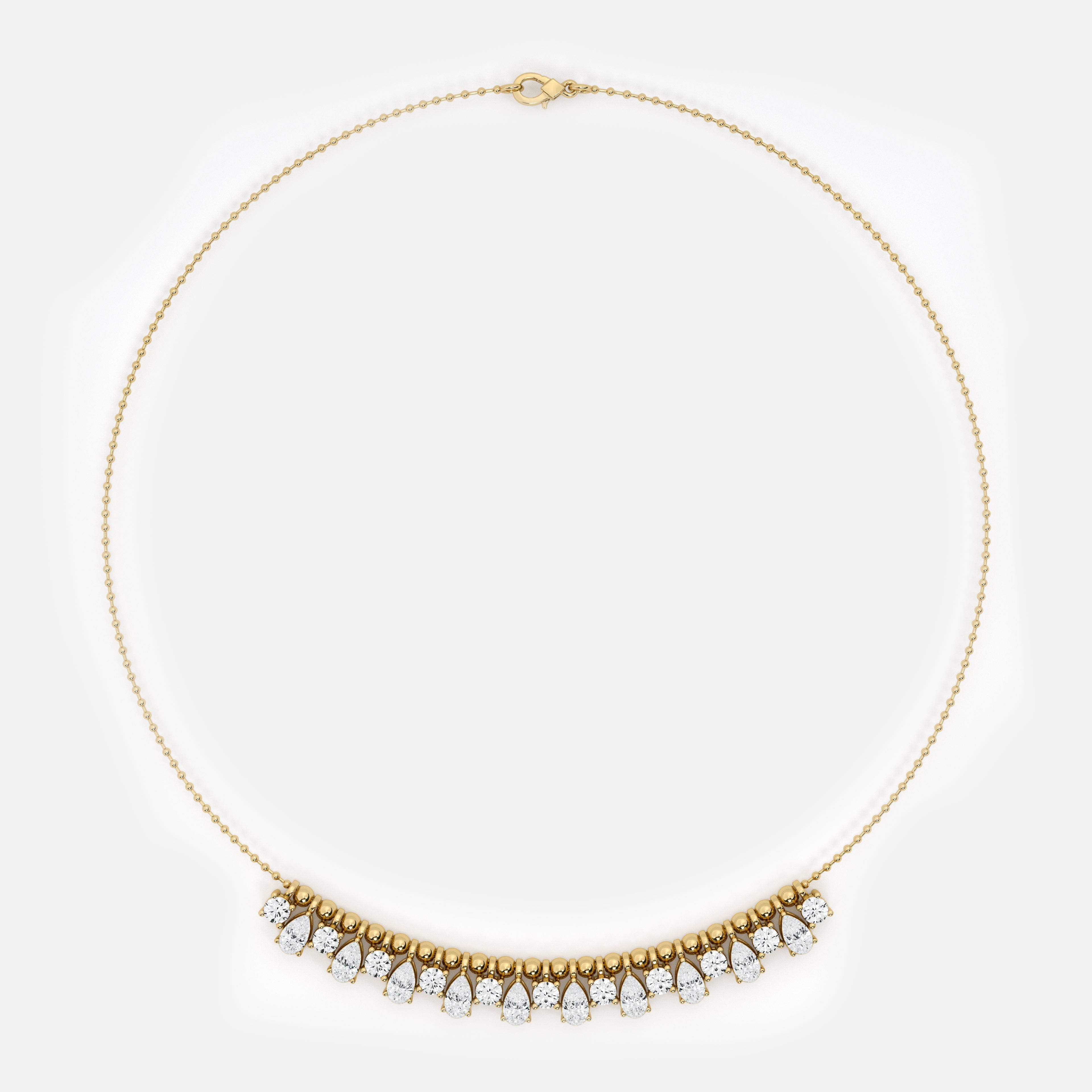 Diamond Bead Necklace