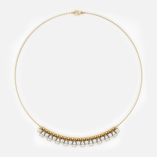 Diamond Bead Necklace