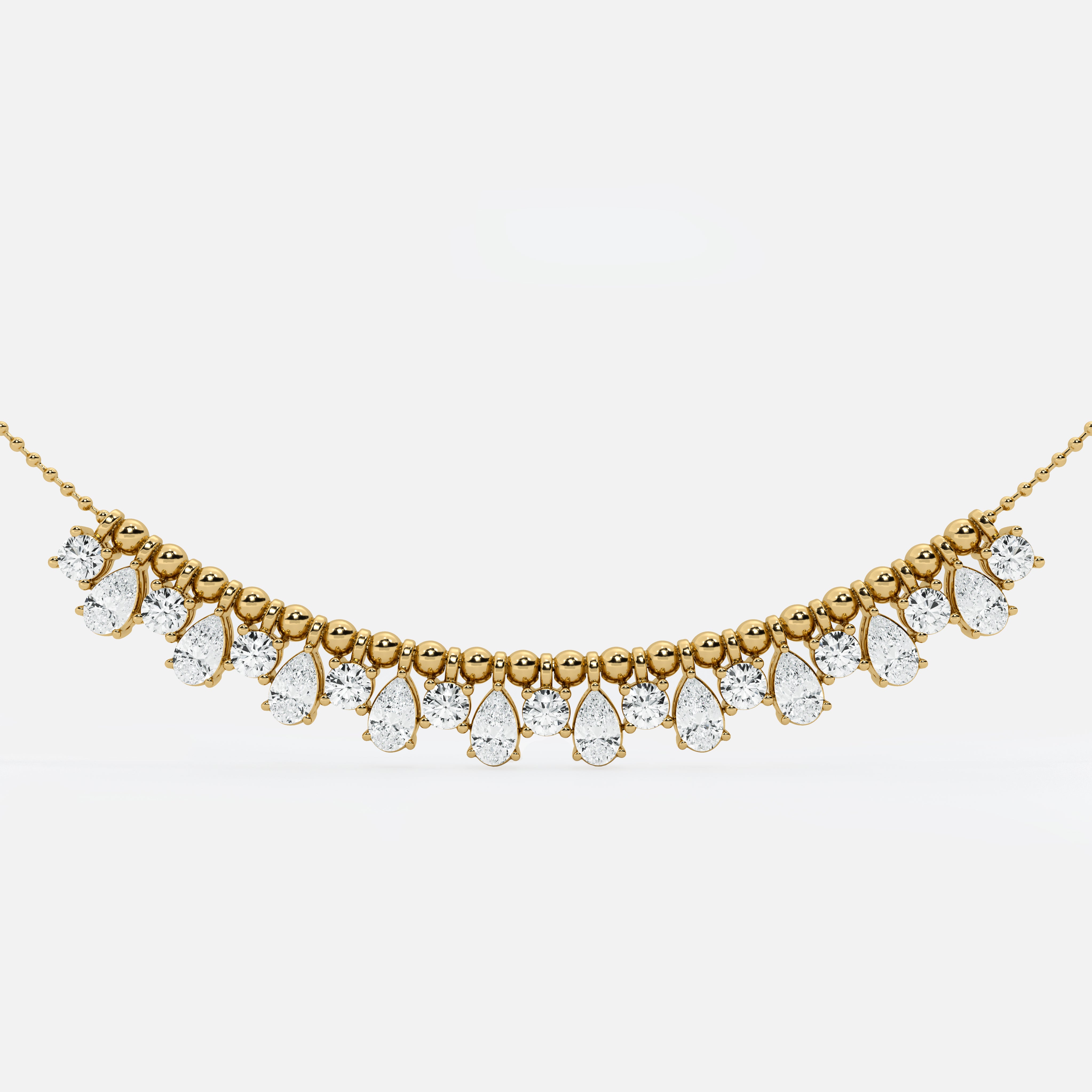 Diamond Bead Necklace