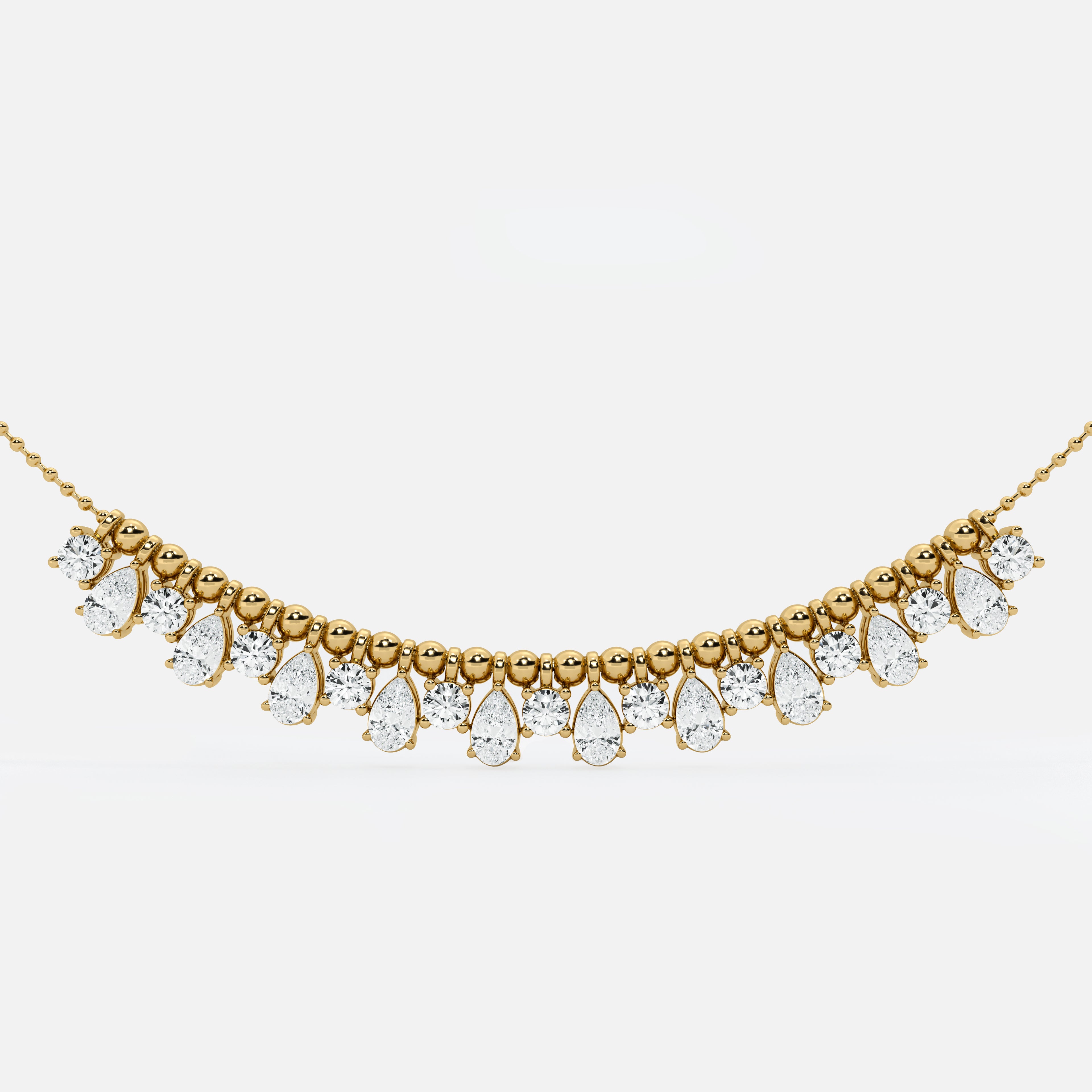 Diamond Bead Necklace