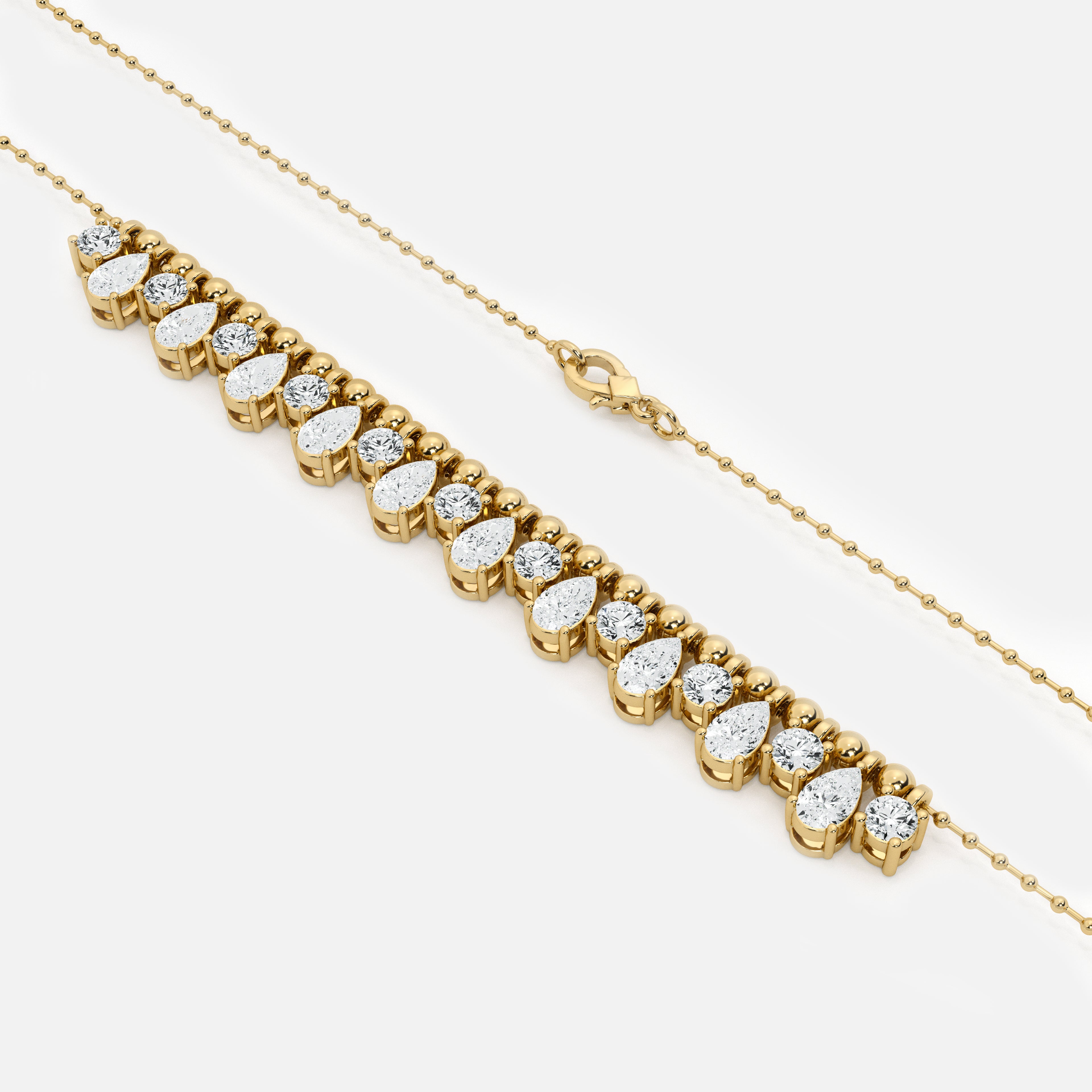 Diamond Bead Necklace