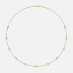 Diamond Bezel Station Necklace JAUR