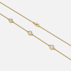 Diamond Bezel Station Necklace JAUR