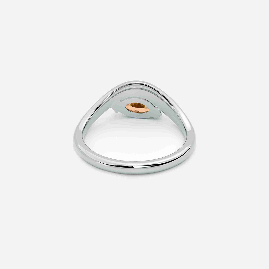 EIRA Brown Lab Diamond Pinky Ring