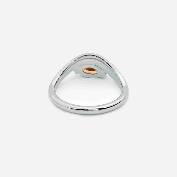EIRA Brown Lab Diamond Pinky Ring