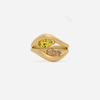 EIRA Brown Lab Diamond Pinky Ring