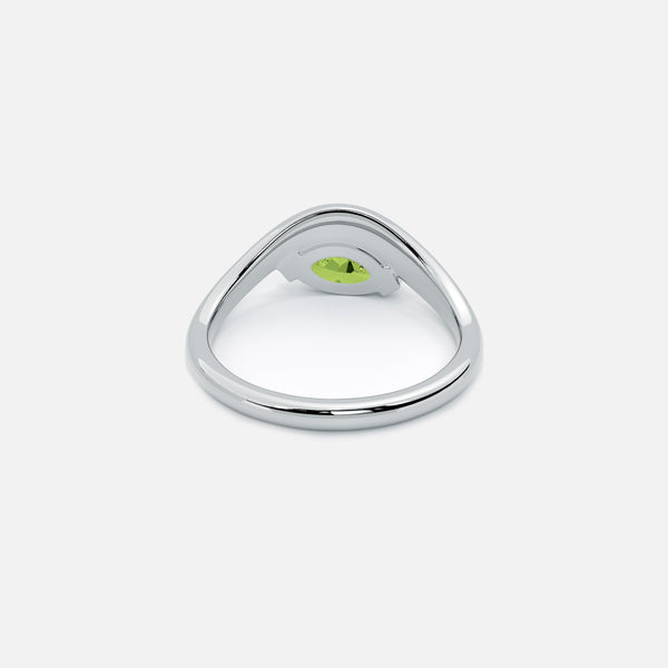 EIRA Light Green Diamond Pinky Ring JAUR