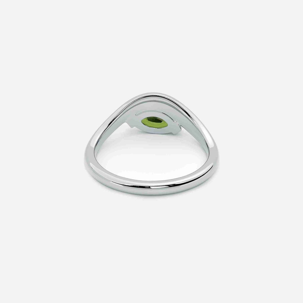 EIRA Light Green Lab Diamond Pinky Ring
