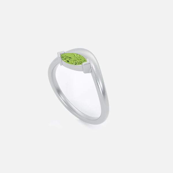 EIRA Light Green Diamond Pinky Ring JAUR