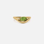 EIRA Light Green Diamond Pinky Ring JAUR