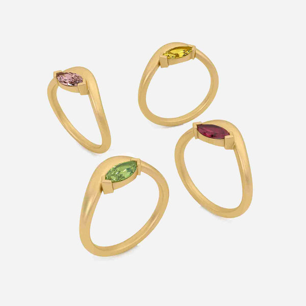 EIRA Pink Lab Diamond Pinky Ring