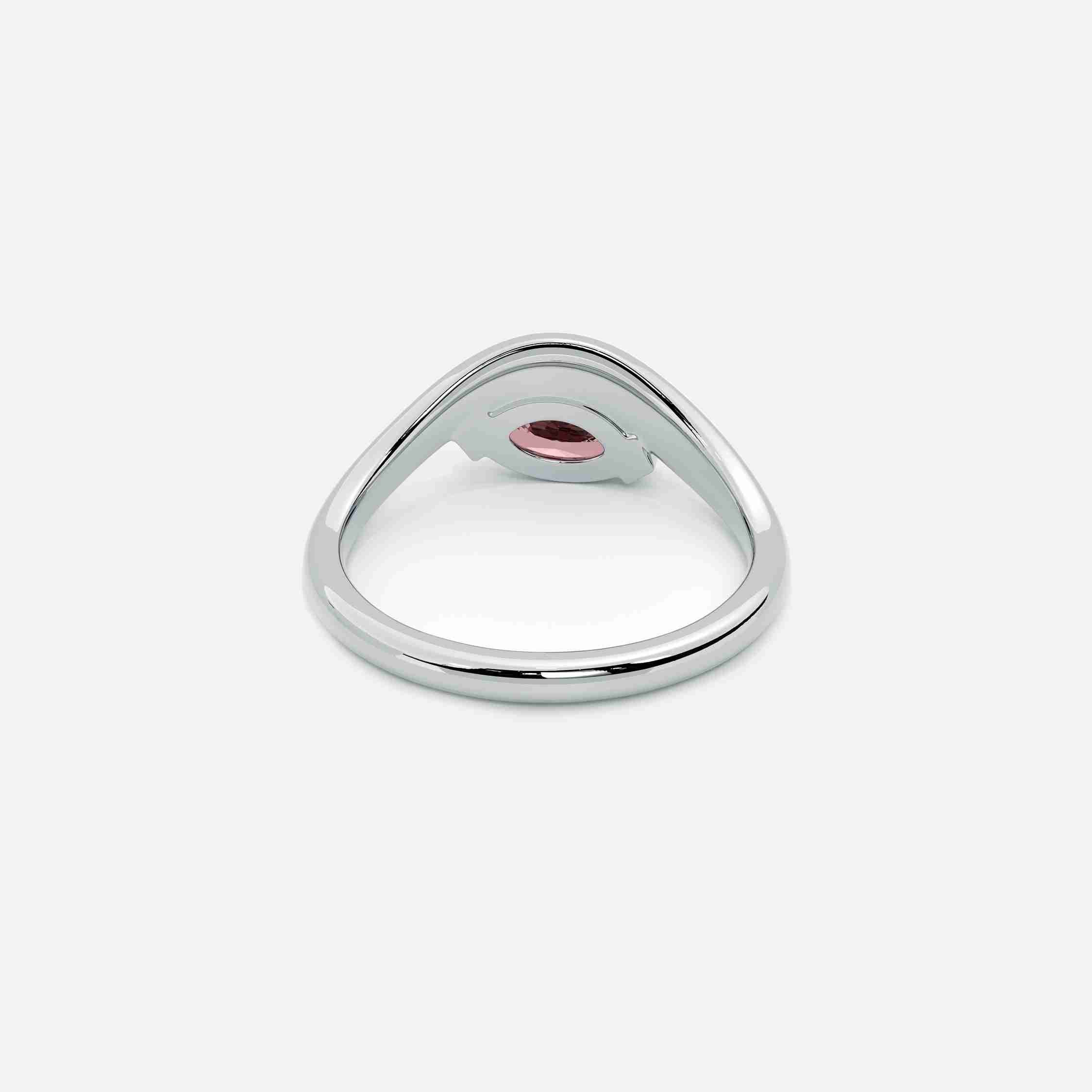 EIRA Pink Lab Diamond Pinky Ring