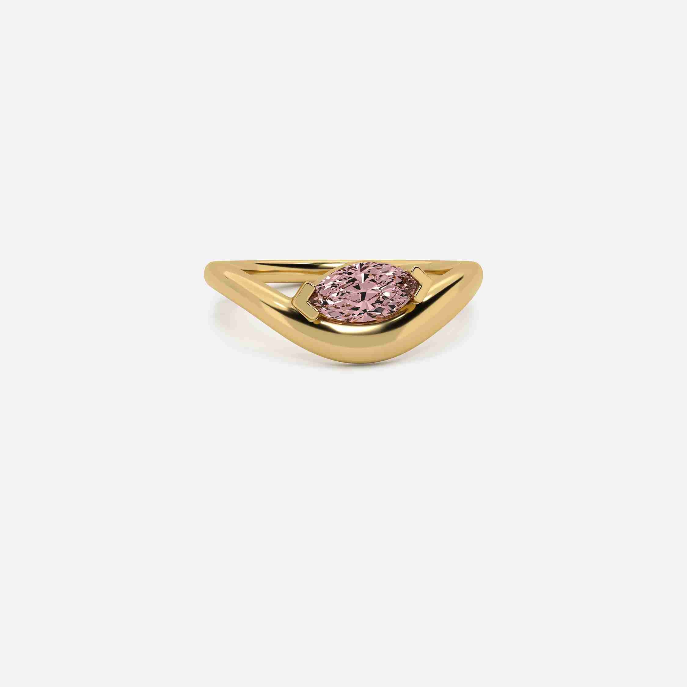 EIRA Pink Lab Diamond Pinky Ring