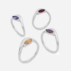 EIRA Pink Sapphire Pinky Ring