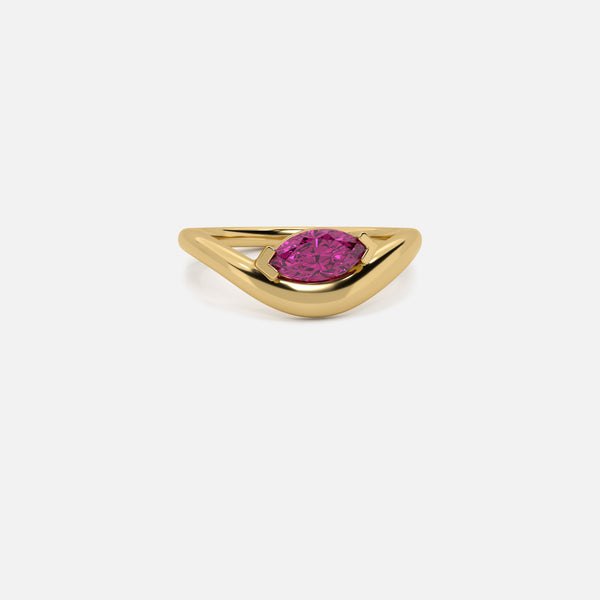 EIRA Pink Sapphire Pinky Ring JAUR