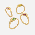 EIRA Red Garnet Pinky Ring