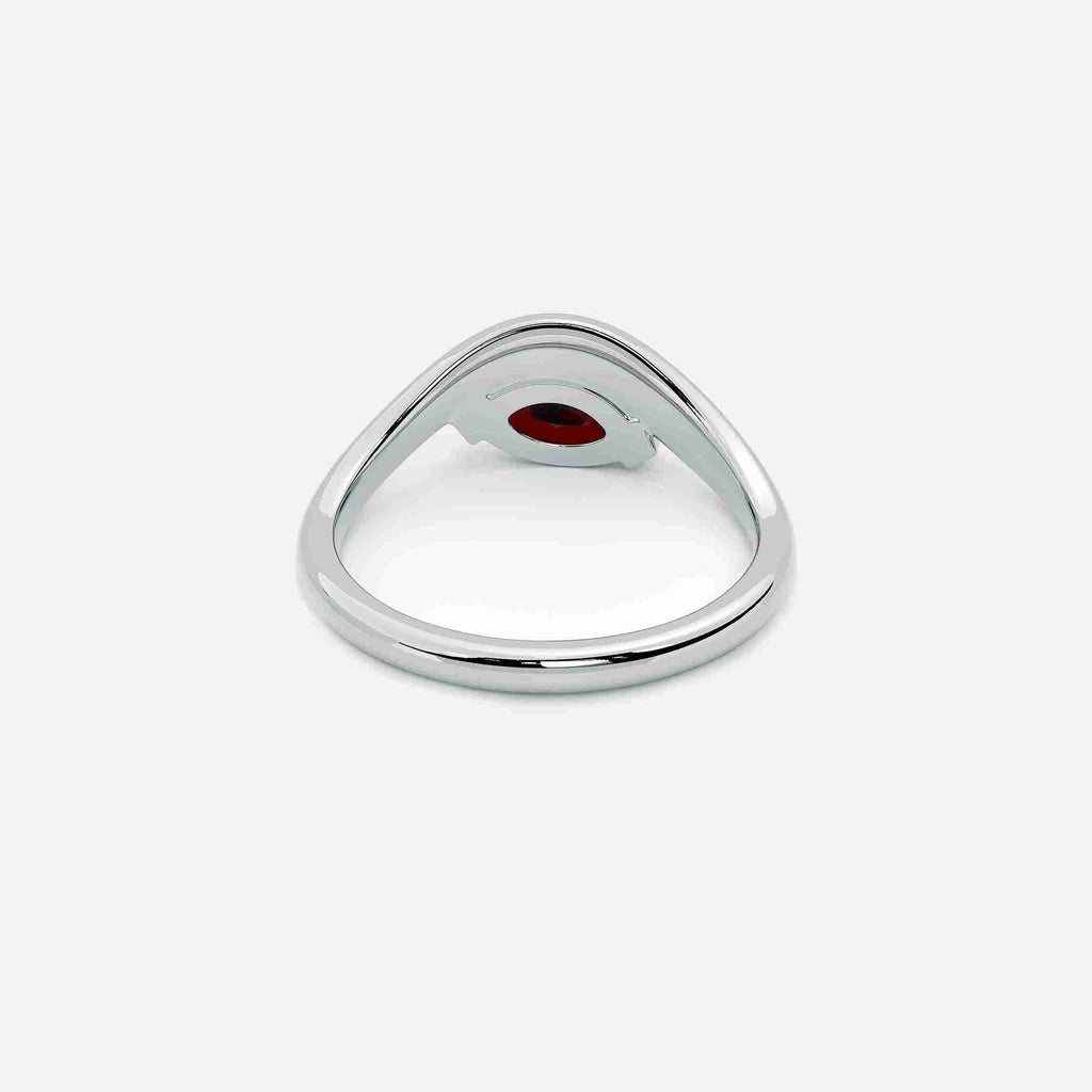 EIRA Red Garnet Pinky Ring