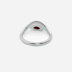 EIRA Red Garnet Pinky Ring