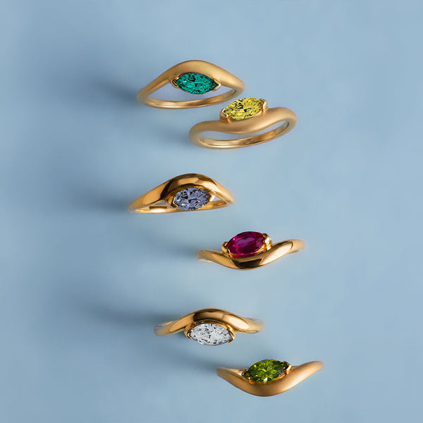 EIRA White Lab Diamond Pinky Ring