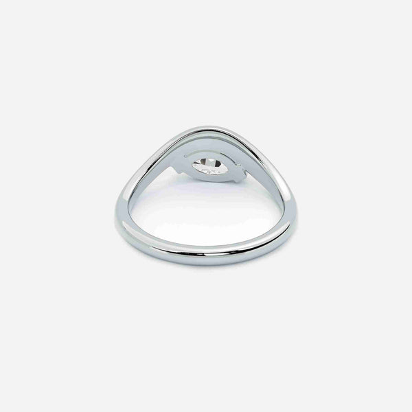 EIRA White Lab Diamond Pinky Ring