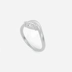 EIRA White Lab Diamond Pinky Ring