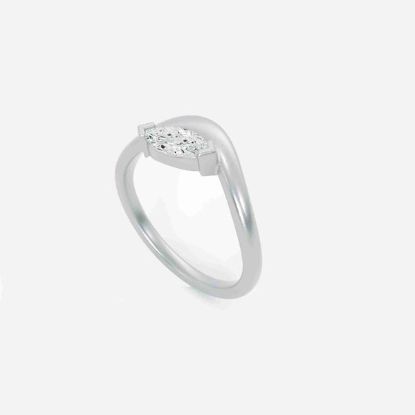 EIRA White Lab Diamond Pinky Ring