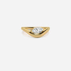 EIRA White Lab Diamond Pinky Ring