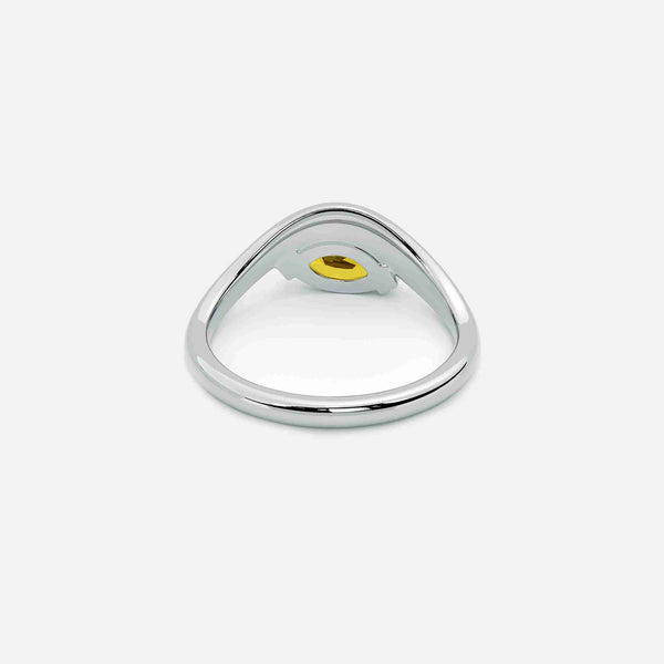 EIRA Yellow Lab Diamond Pinky Ring