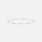 ELARA - 5 Pierced Diamond Cable Chain JAUR