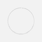 ELARA - 5 Pierced Diamond Cable Chain JAUR