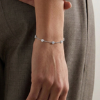 ELARA - 5 Pierced Diamond Cable Chain JAUR