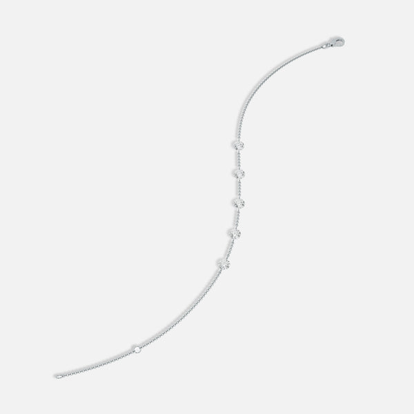 ELARA - 5 Stone Pierced Diamond Bracelet